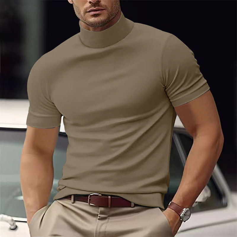 Casual T-shirt Tight Necked