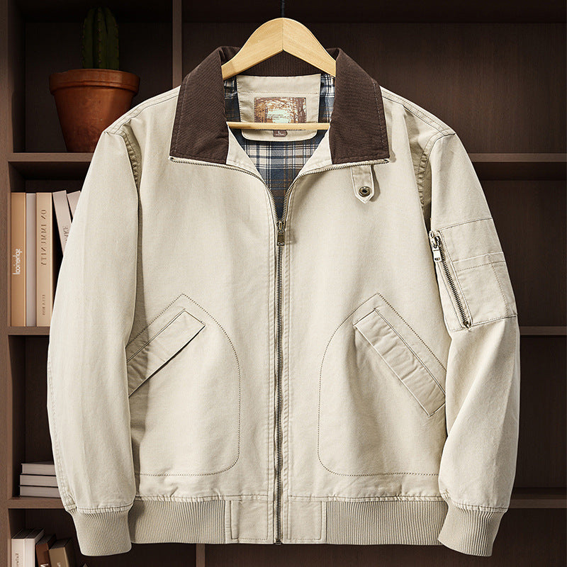 Washed Cotton Flight Jacket