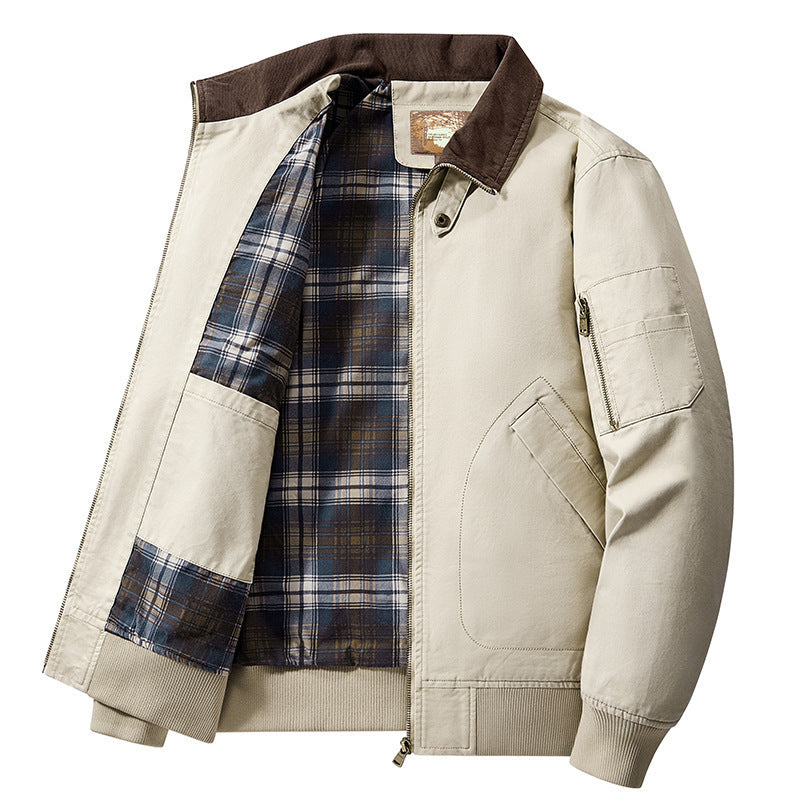Washed Cotton Flight Jacket