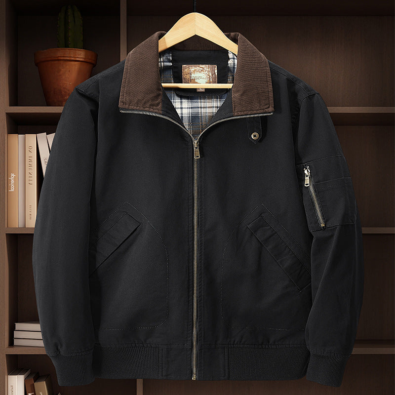 Washed Cotton Flight Jacket
