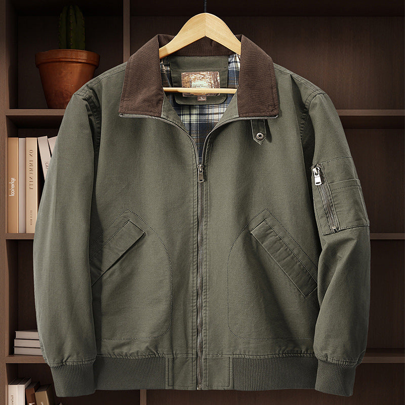 Washed Cotton Flight Jacket