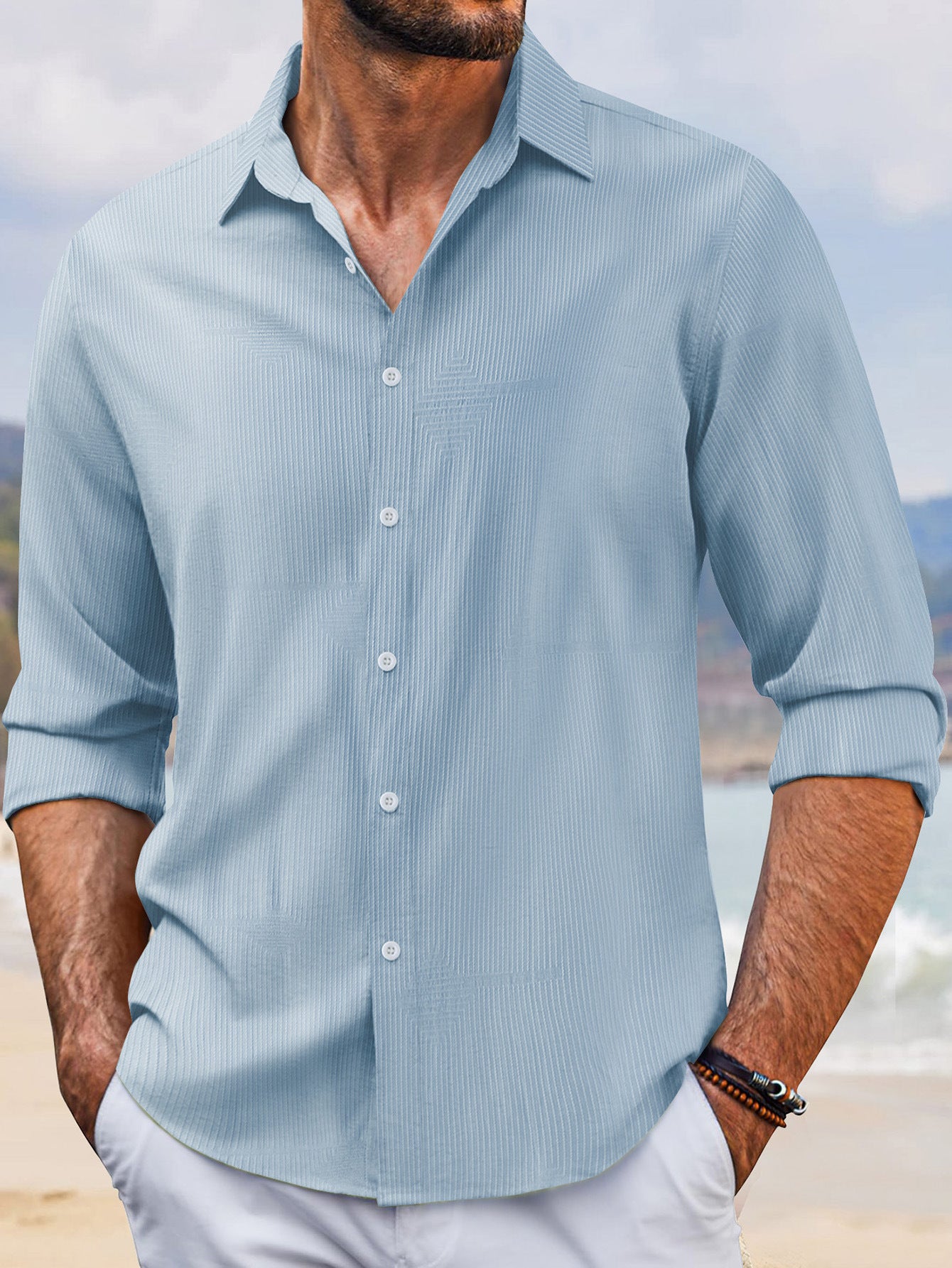 Lapel Long Sleeve Shirt OldMoney Style