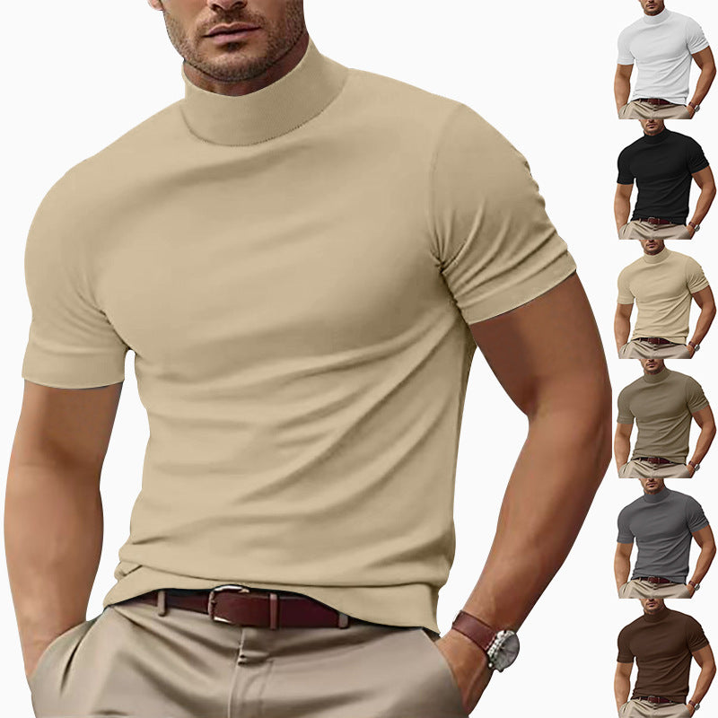 Casual T-shirt Tight Necked