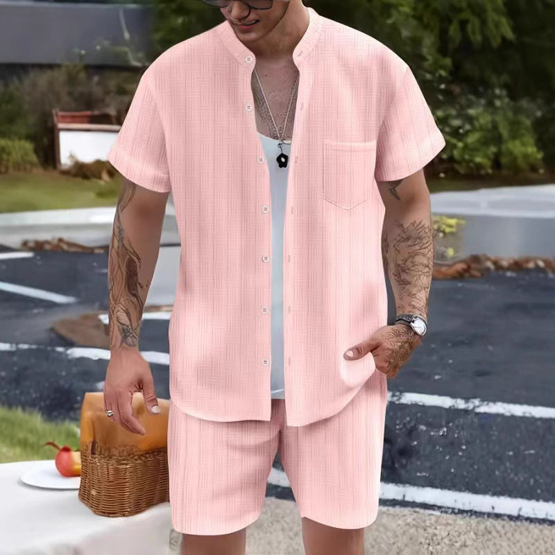 Henry Collar Pocket Summer Shirt