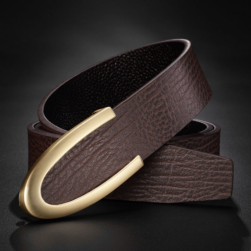 Casual Business Smooth Buckle Fashion Men's Belt
