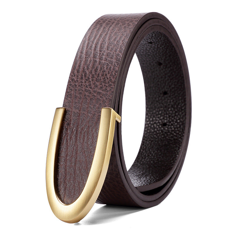 Casual Business Smooth Buckle Fashion Men's Belt