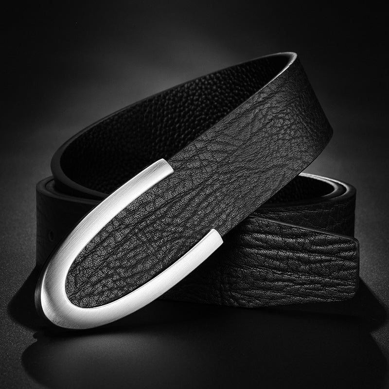 Casual Business Smooth Buckle Fashion Men's Belt