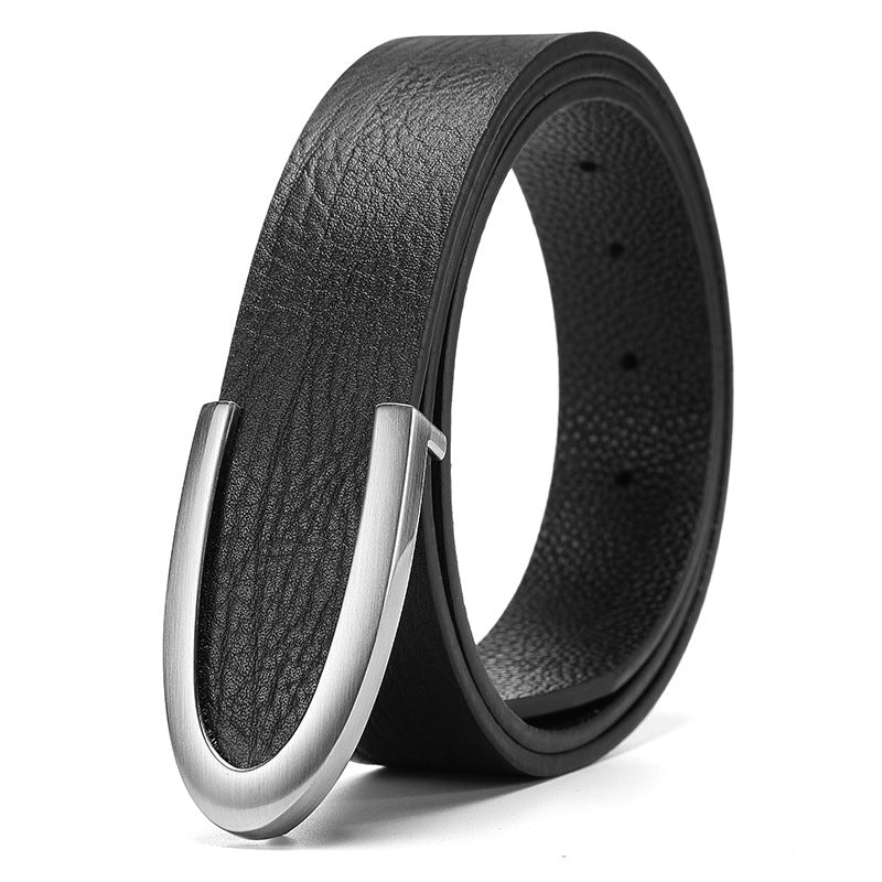 Casual Business Smooth Buckle Fashion Men's Belt
