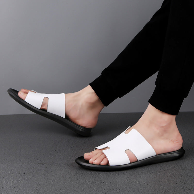 H-Letter Shaped Slippers Men Slippers