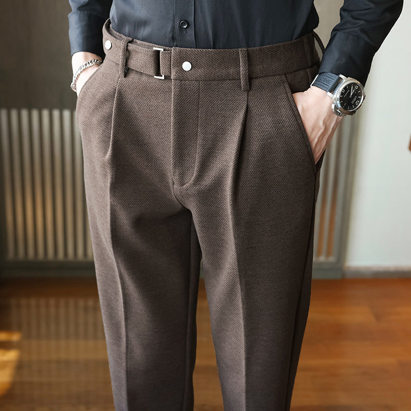 Suit Pants Men's Thickened Casual Suit Pants