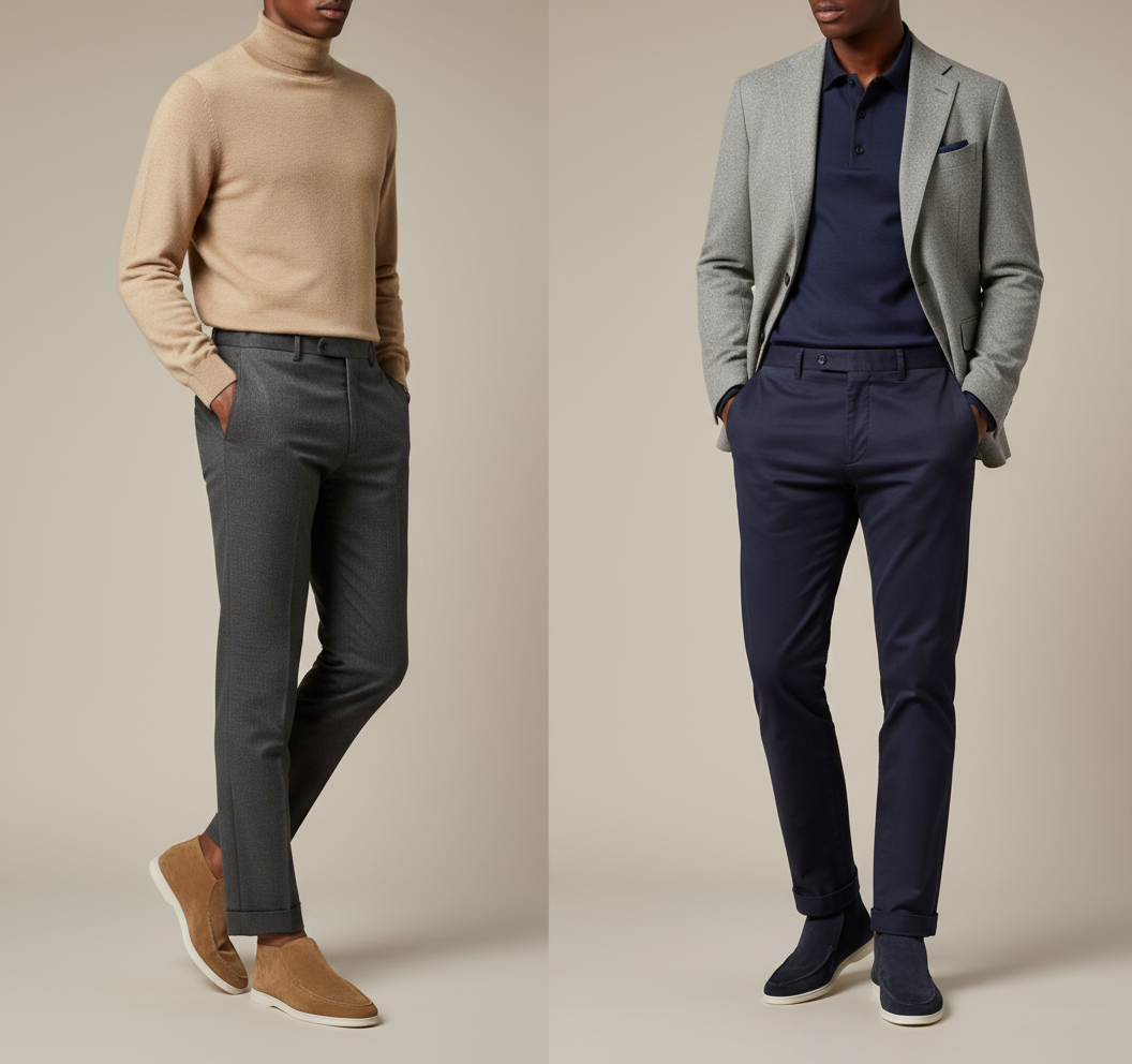 High Ankle Loafers Premium Suede