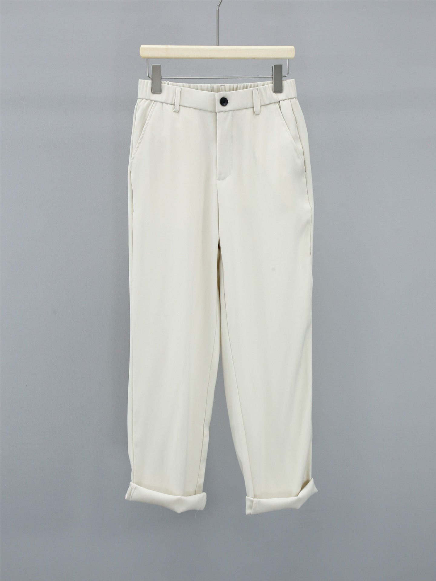 High-grade Twill Loose Straight Casual Suit Pants