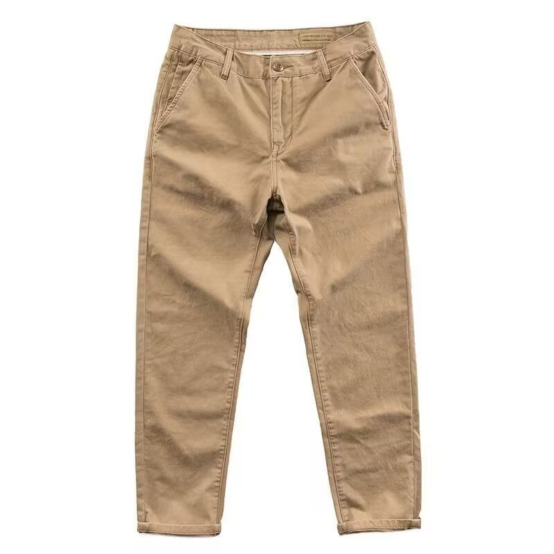 Micro Elastic High Density Casual Men's Slim Pants