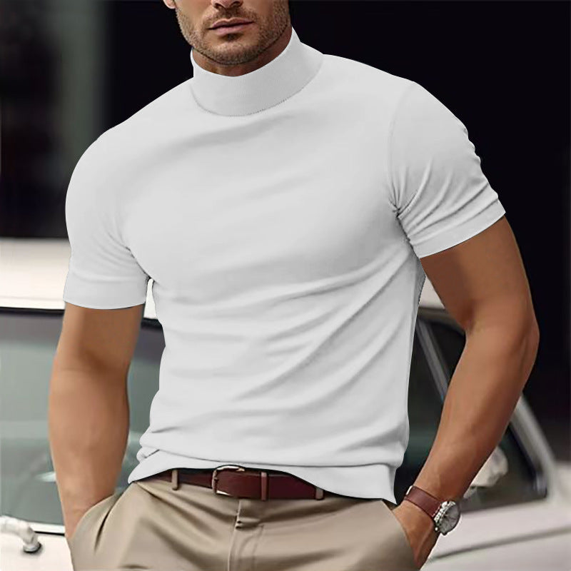 Casual T-shirt Tight Necked