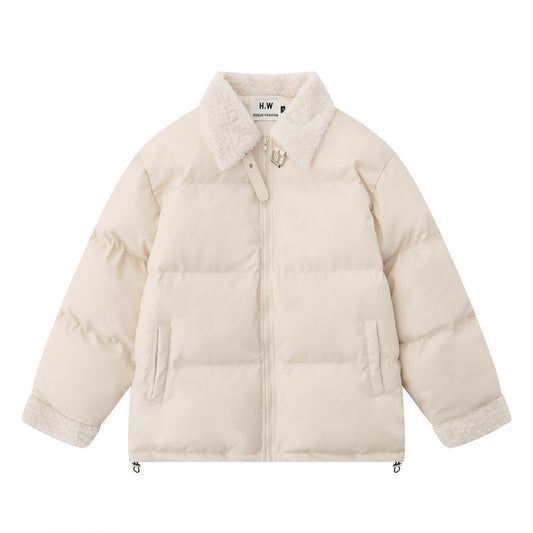 Fur Collar Lapel Cotton-padded Coat