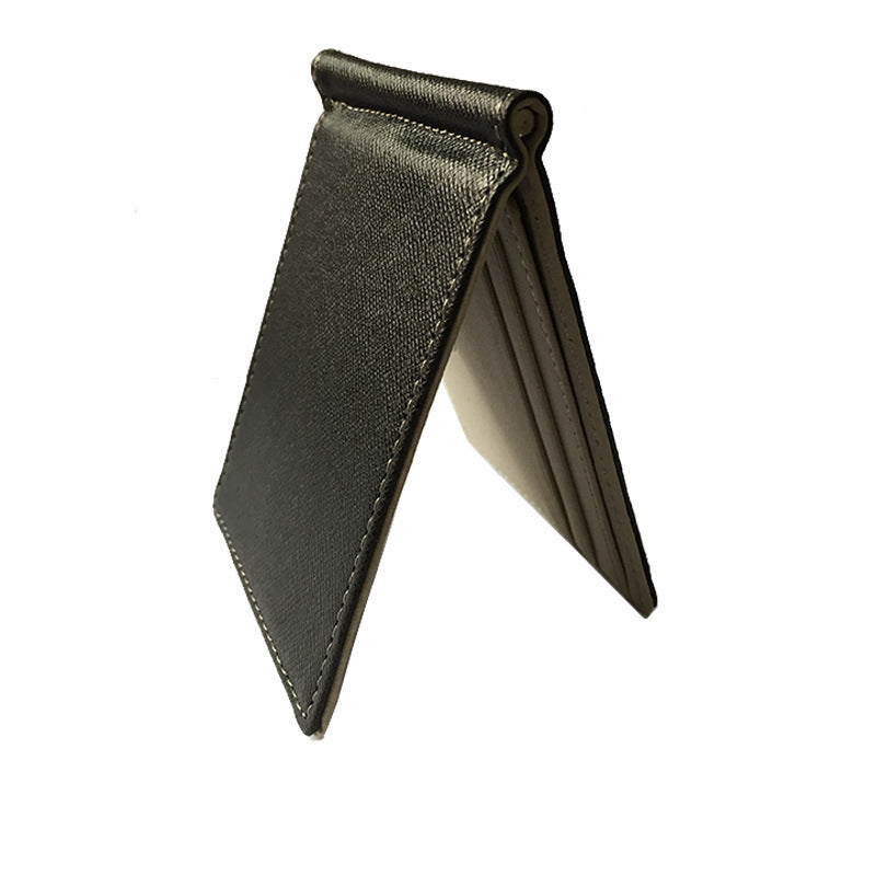 Clip Sewing Line Wallet Business Card Holder