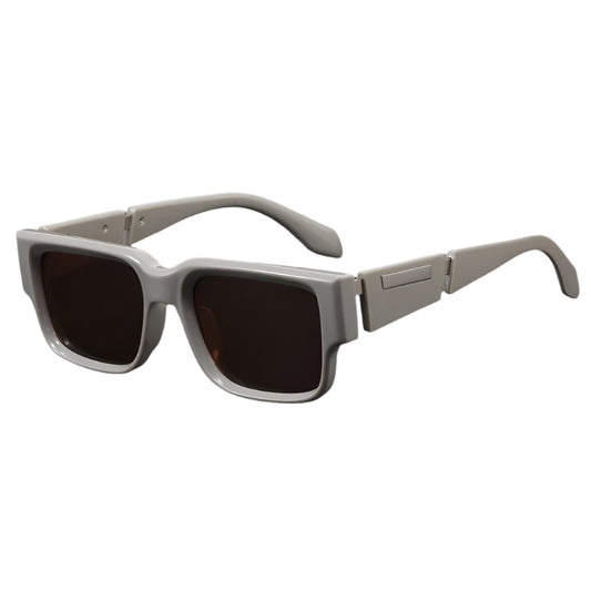 Gray Blue Square Thick Frame Sunglasses UV-proof Retro Sun Glasses