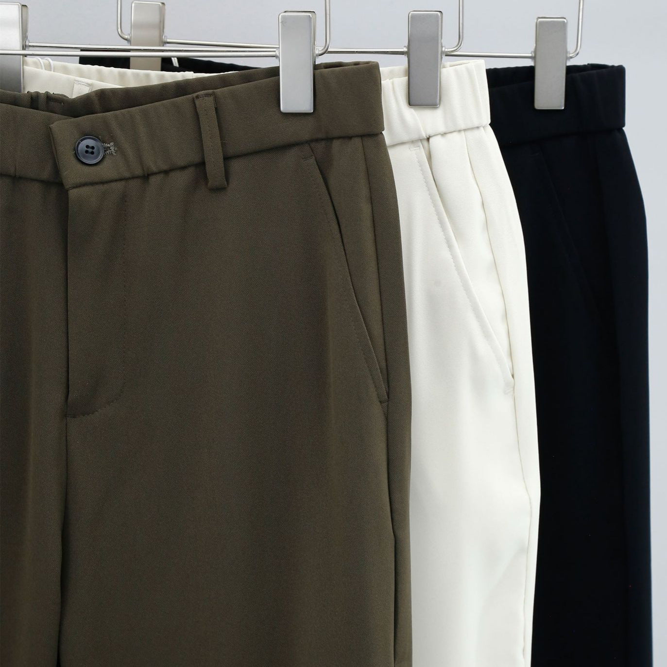 High-grade Twill Loose Straight Casual Suit Pants