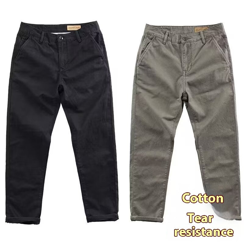 Micro Elastic High Density Casual Men's Slim Pants