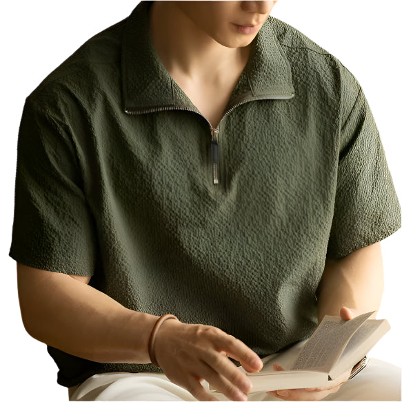 Quick-drying Ice Silk Cool Breathable Short Sleeve