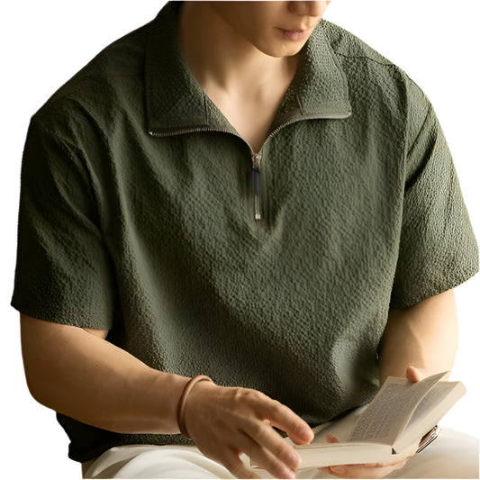 Quick-drying Ice Silk Cool Breathable Short Sleeve