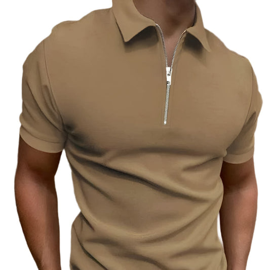 Casual Short Sleeve Digital Print POLO Shirt