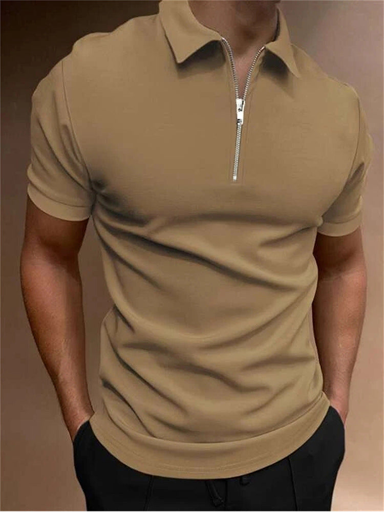 Casual Short Sleeve Digital Print POLO Shirt