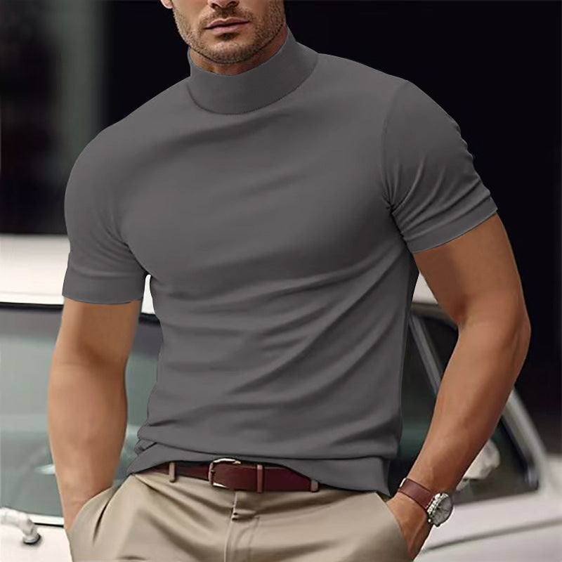 Casual T-shirt Tight Necked