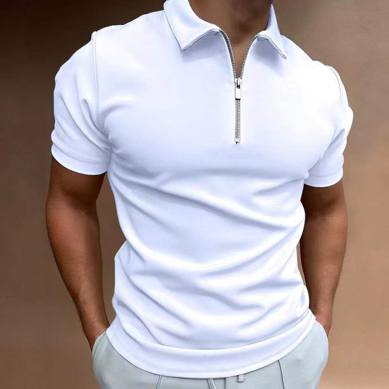 Casual Short Sleeve Digital Print POLO Shirt
