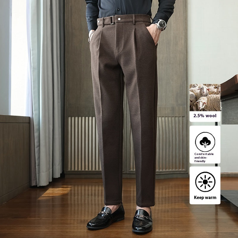 Suit Pants Men's Thickened Casual Suit Pants