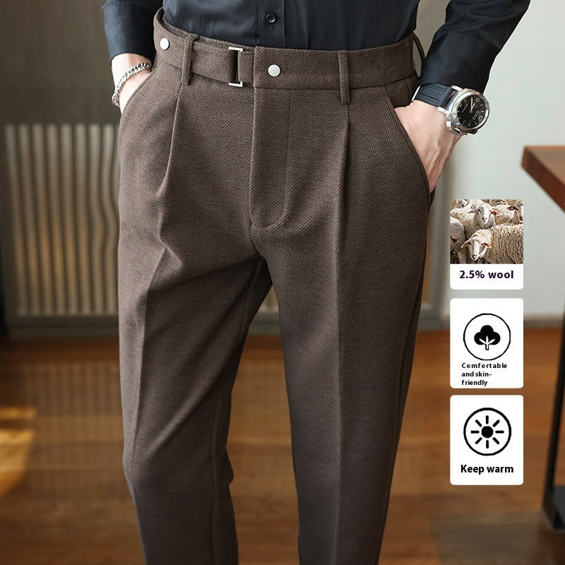 Suit Pants Men's Thickened Casual Suit Pants