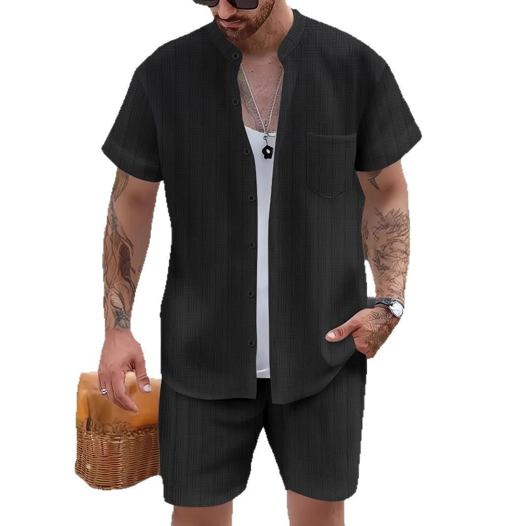 Henry Collar Pocket Summer Shirt