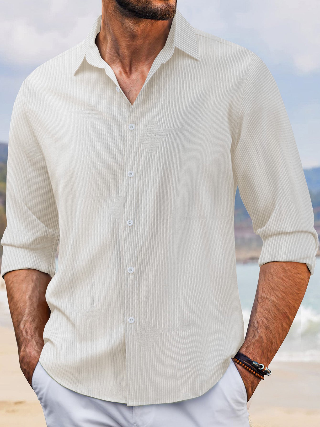 Lapel Long Sleeve Shirt OldMoney Style