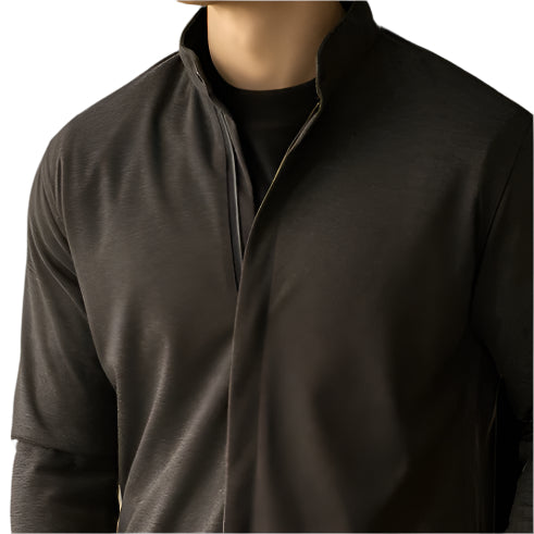 Cottonblend Zipper Old Money Style