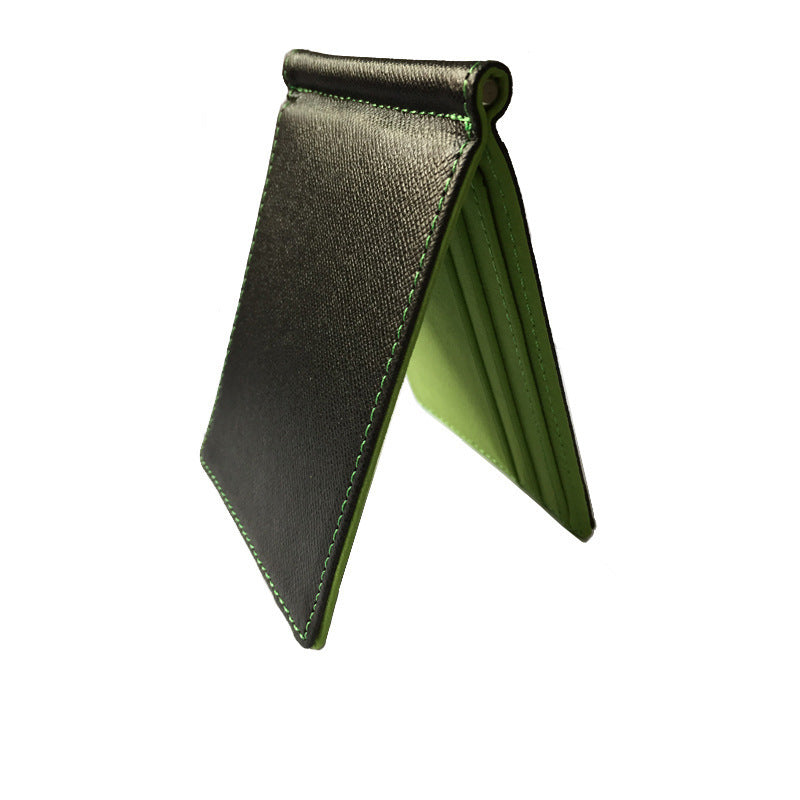 Clip Sewing Line Wallet Business Card Holder