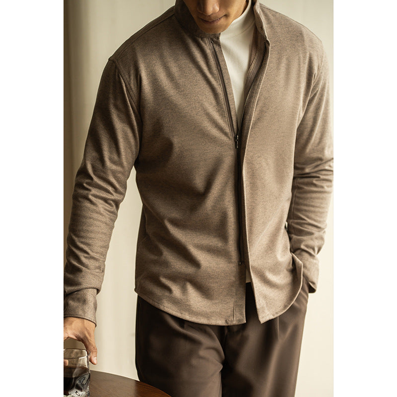 Cottonblend Zipper Old Money Style