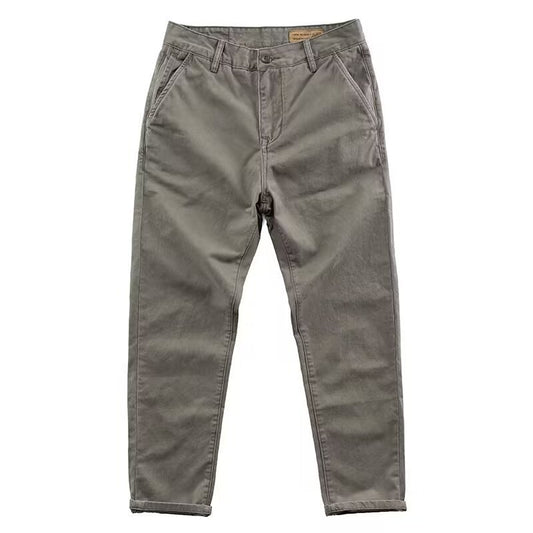 Micro Elastic High Density Casual Men's Slim Pants