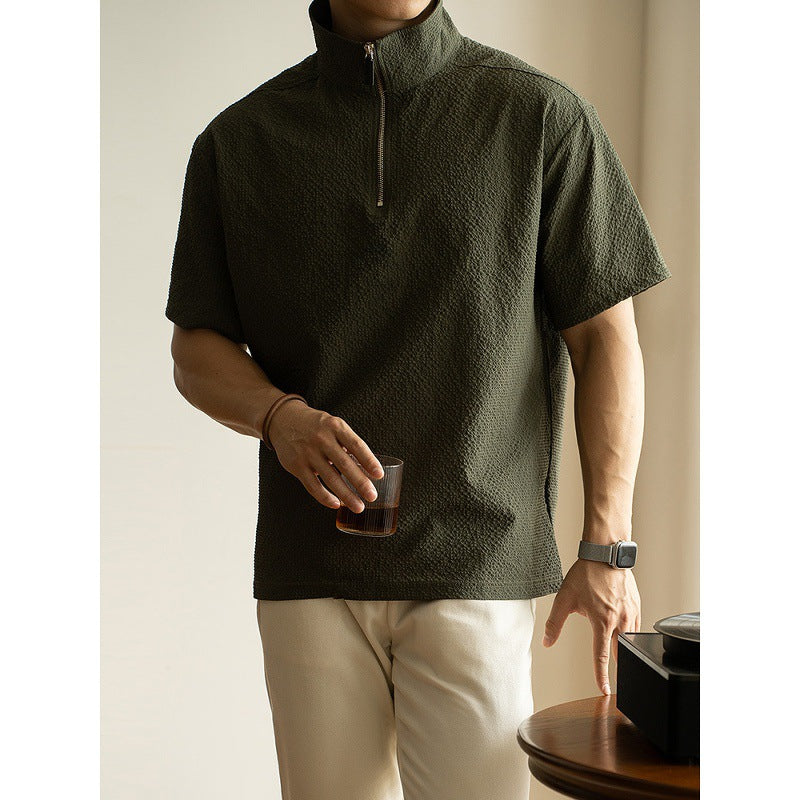 Quick-drying Ice Silk Cool Breathable Short Sleeve