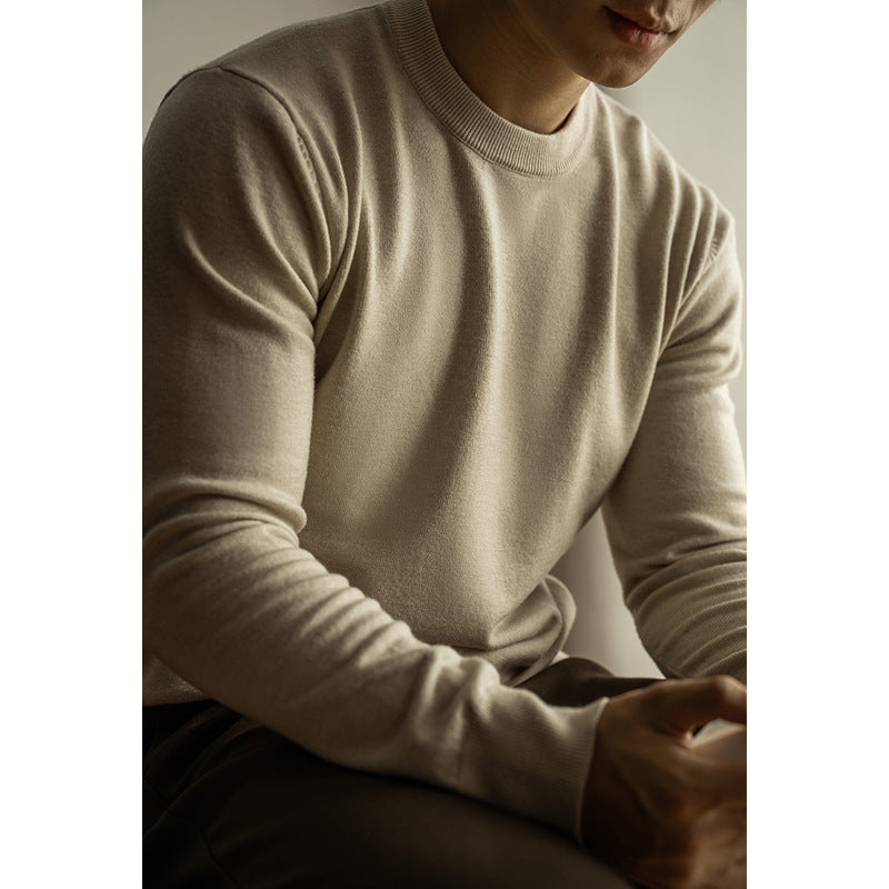 Cottonblend Crewneck Sweater