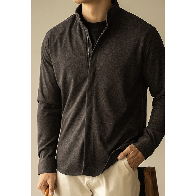 Cottonblend Zipper Old Money Style