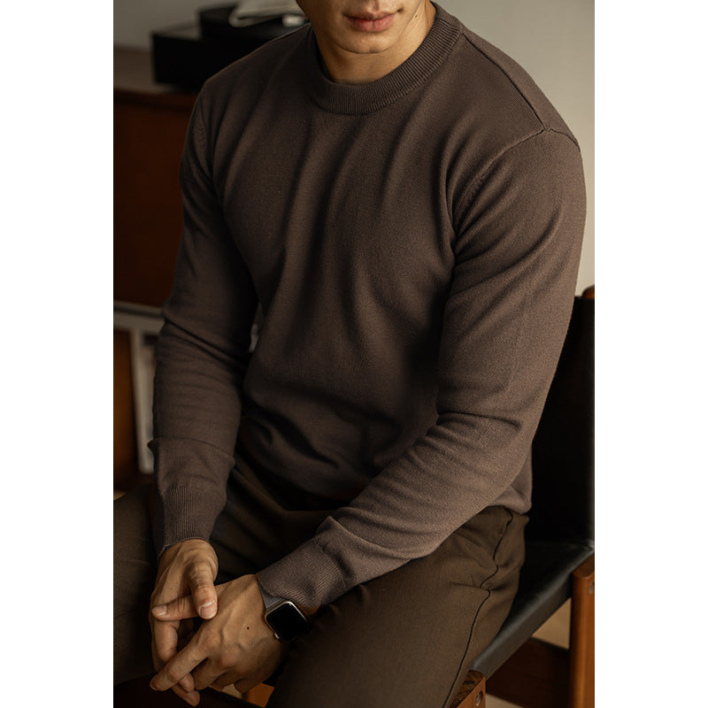 Cottonblend Crewneck Sweater