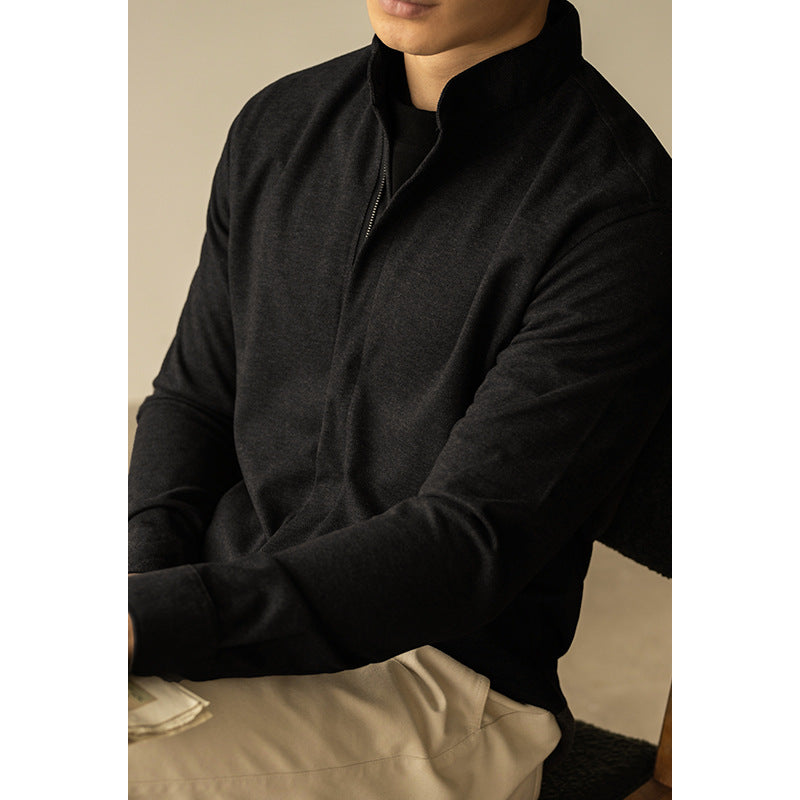Cottonblend Zipper Old Money Style