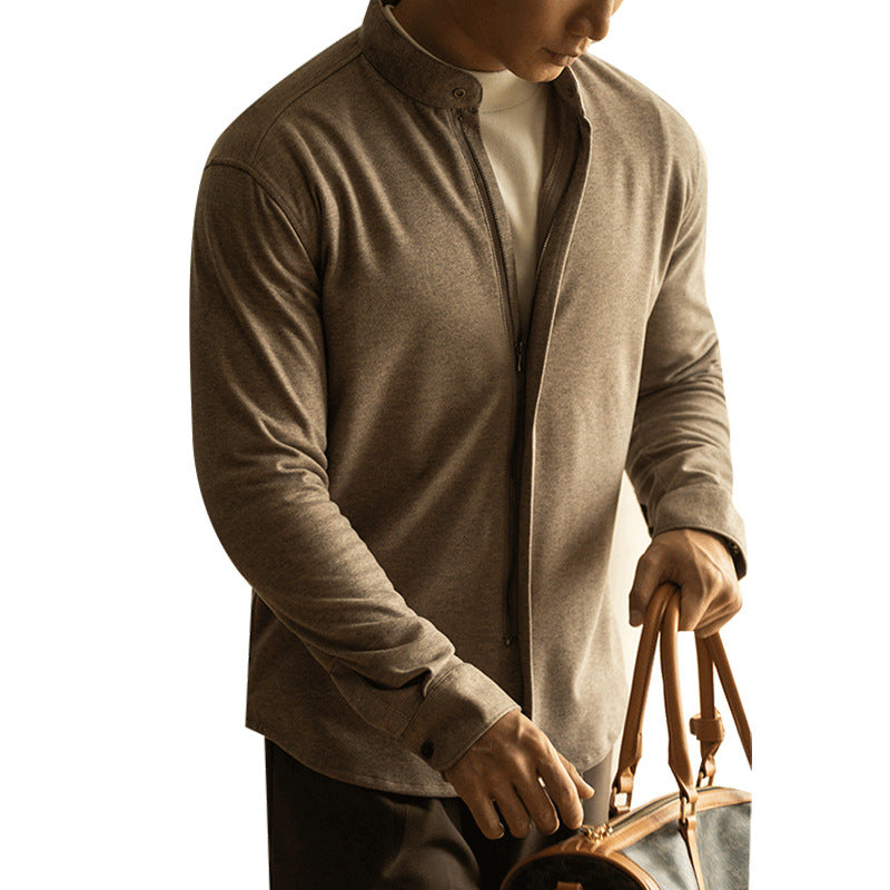 Cottonblend Zipper Old Money Style