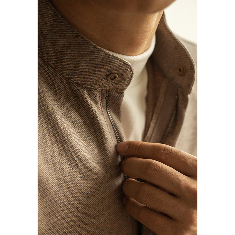 Cottonblend Zipper Old Money Style