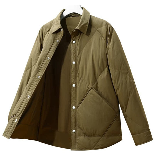 Down Jacket Men's New Winter Rhombus Tooling