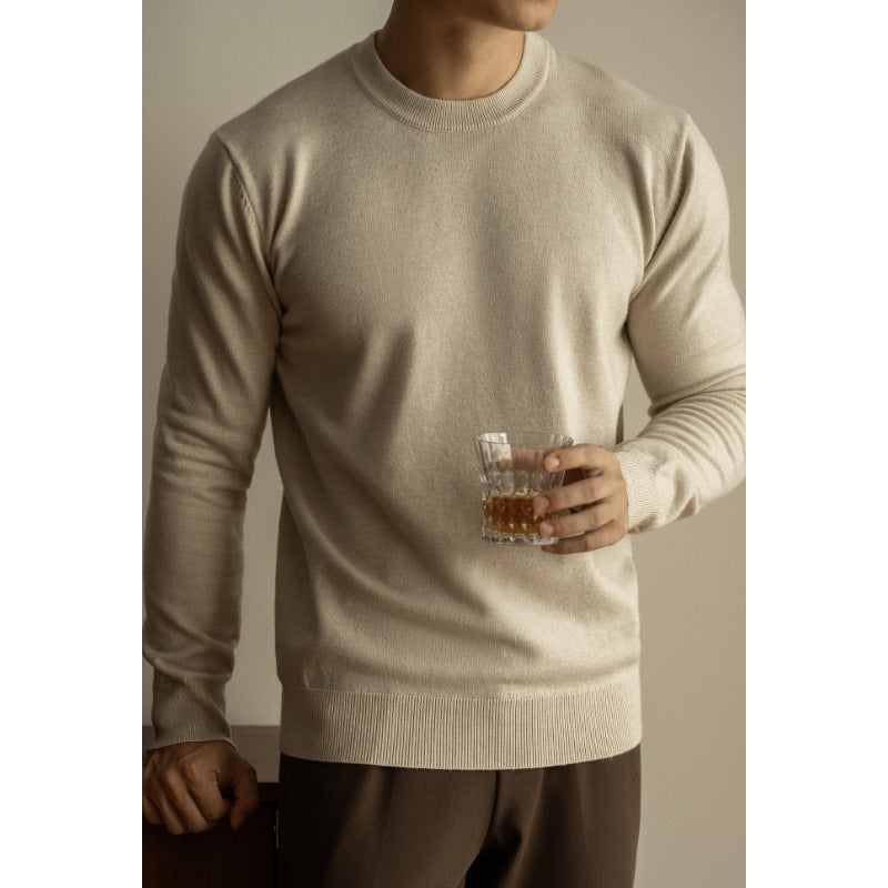 Cottonblend Crewneck Sweater