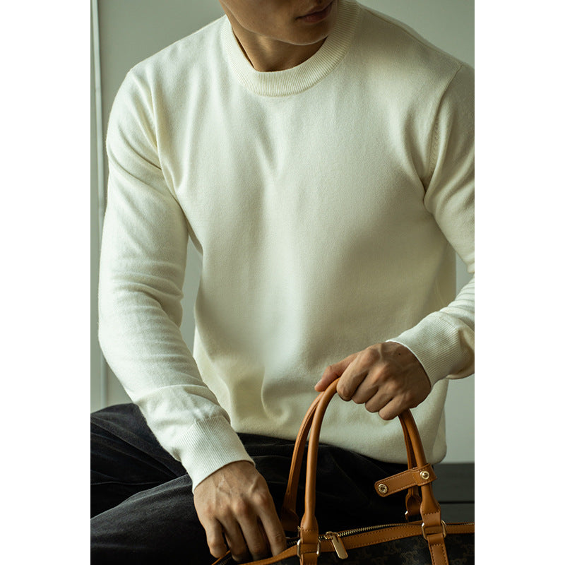Cottonblend Crewneck Sweater