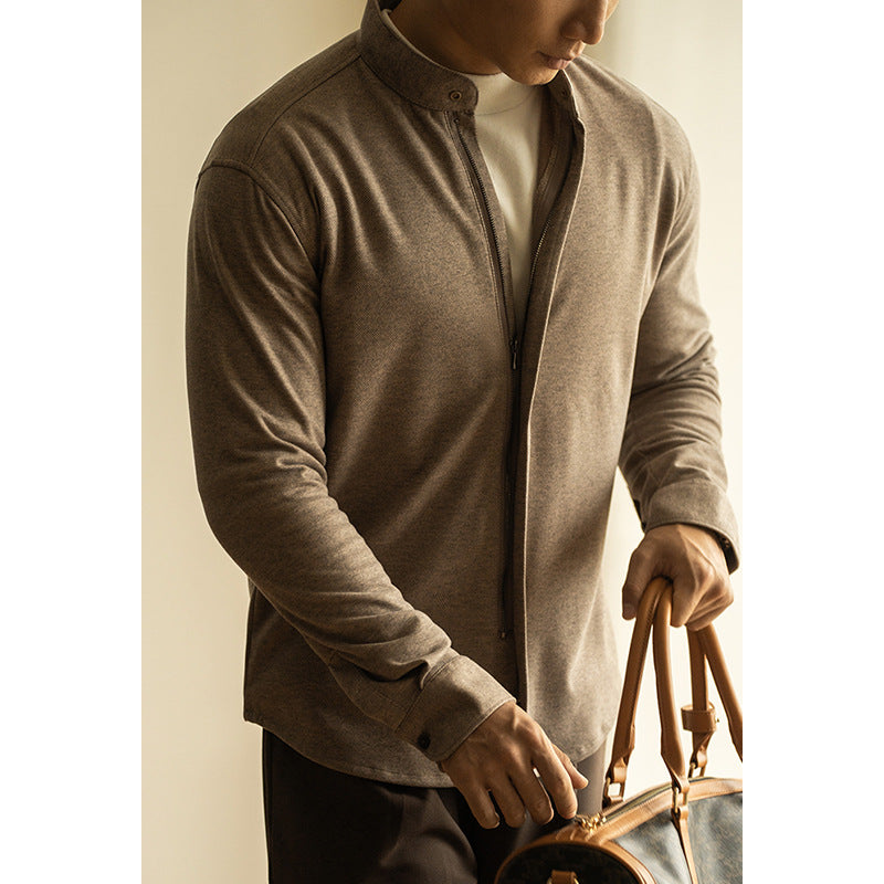 Cottonblend Zipper Old Money Style