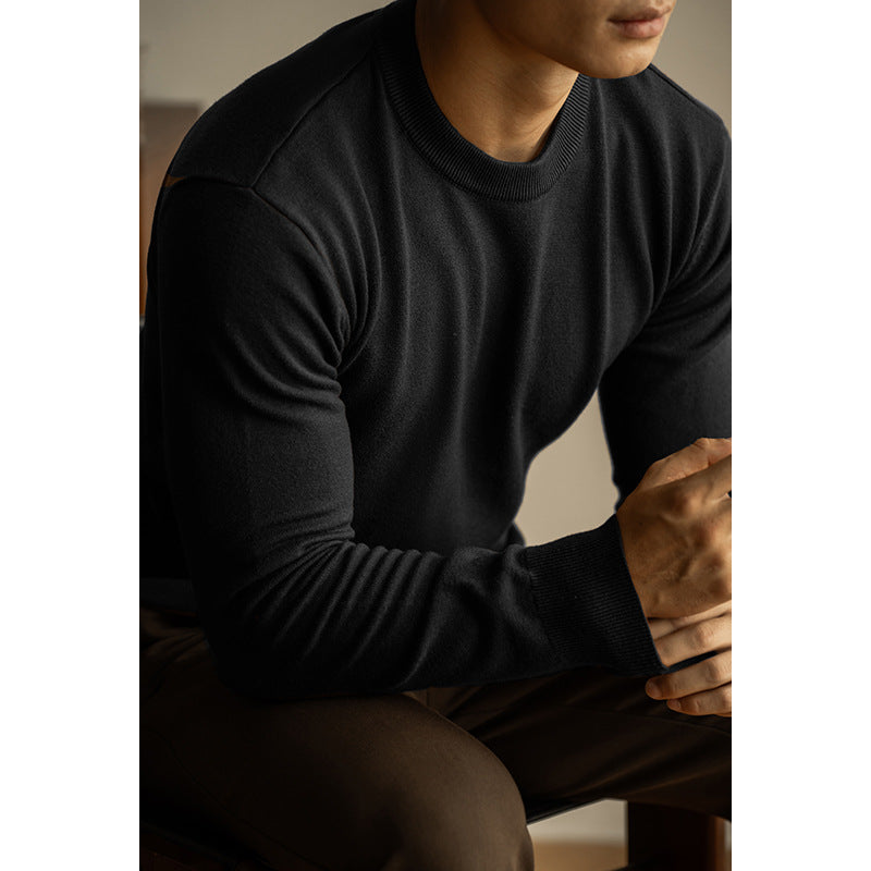Cottonblend Crewneck Sweater
