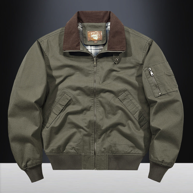 Washed Cotton Flight Jacket